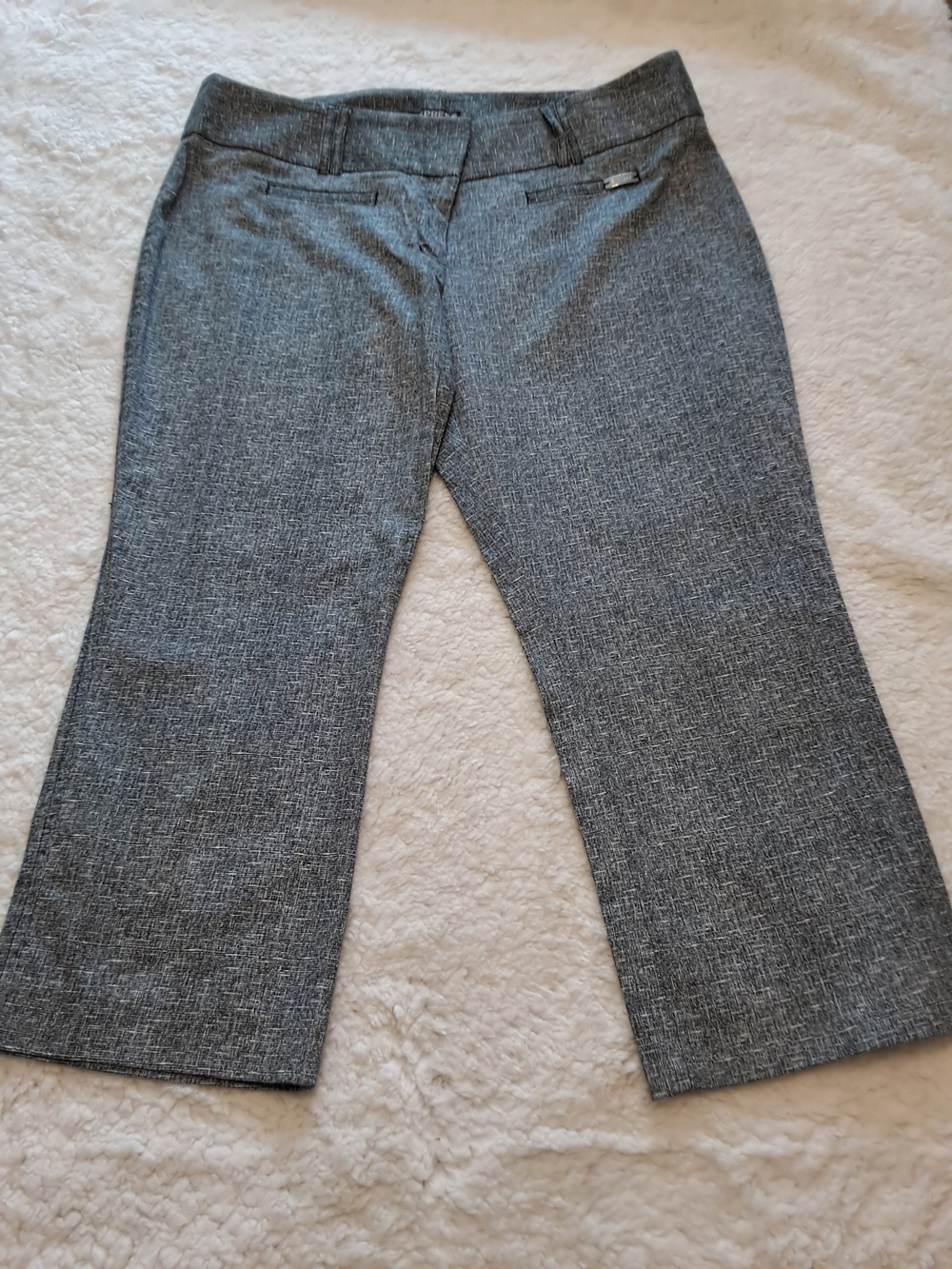 Express Gray Cropped Dress Pants Capris